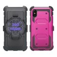thumbnail image 3 of iPhone XS-MAX Case, [Built in Screen Protector][Full Body] [Heavy Duty Protection] [Kickstand] Shock Proof Phone Case for iPhone XS MAX (2018) Purple, 3 of 5