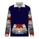 thumbnail image 5 of Sudadera sin capucha para hombre, informal, a la moda, con cuello alto, estampado étnico, cremallera, jersey de manga larga, blusa de poliéster para hombre, 5 of 5