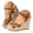 Brown, variant on Women Espadrilles Wedge Sandals High Top Summer Dress Shoes with Buckles Strap Ladies Vacation Wedges Slide Sandal 9 Brown