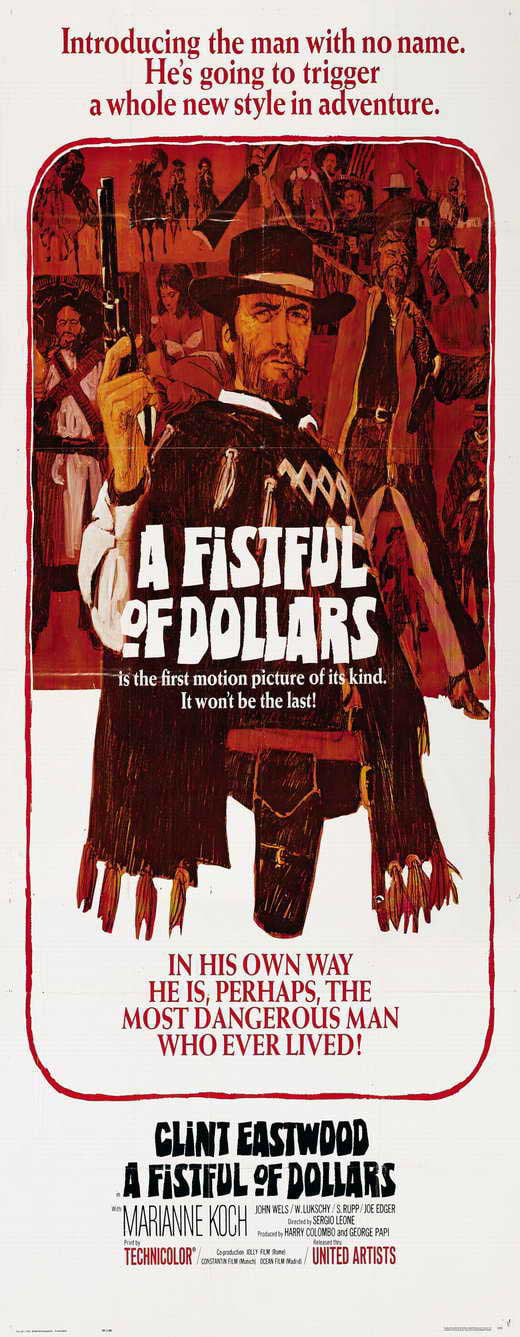 Fistful Of Dollars Movie Poster Clint Eastwood Marianne Koch 11x17 Mini Poster 