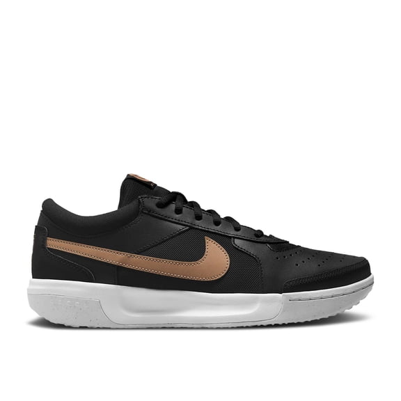 Nike NikeCourt Zoom Lite 3 Women's Shoes, Black/White/Metallic Red Bronze, Size 5.5