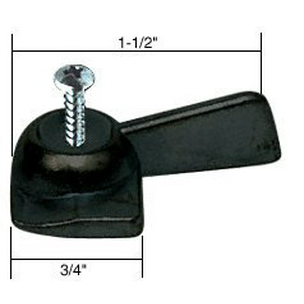 Right Hand Black Sliding Window Latch, For Horizontal or Vertical