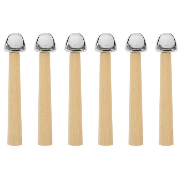 ColoMX 6pcs Funny Baby Hand Rattles Kindergarten Enseñanza Musical Ayudas de Hand Rattles