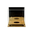 thumbnail image 4 of Deluxe Acrylic Full Size Basketball Display Case with Mirror, Gold Risers and Wood Floor (A001-GR), 4 of 7