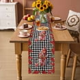thumbnail image 2 of Roses Valentine's Day Table Runner 48 Inches Long Farmhouse Dress Scarves, Farmhouse Floral Truck Plaid Dining Tablerunner for Coffee Table/Kitchen Island/Party Décor, 13" x 48", 2 of 8