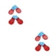 thumbnail image 1 of Calcetines antideslizantes Greeniant para perros 4 piezas hilo de algodón rojo brillante S, 1 of 6