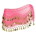 thumbnail image 3 of Women's Belly Dance Hip Scarf with Sequin Sparkly Fringe Belt Performance Skirt Hip Wrap One Size, 3 of 4