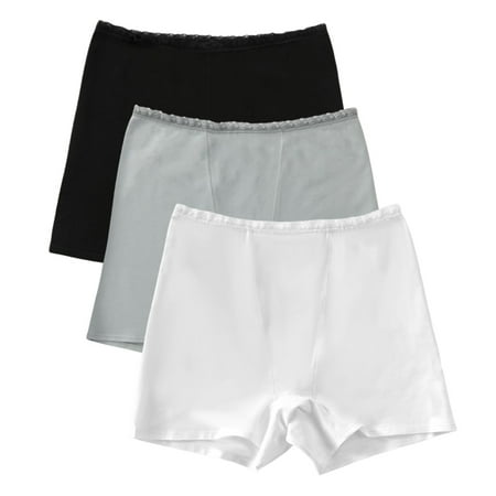 Valcatch Women s Underwear Boy Shorts Pack  Underwear for Women  Moisture-Wicking Cotton Panties  3-Pack