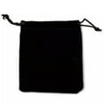 thumbnail image 2 of GKNET 50pcs Small Drawstring Velvet Bags Black 4.7x4 inch Delicate Jewelry Gift Pouches, 2 of 5