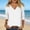 Tops-13White, variant on Gamivast Womens Tops Dressy Casual V Neck Three Quarter Sleeve Loose Fit Blouses Flowy Shirts Business Casual Work Tops for Office Going out Daily Wear outfits