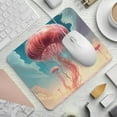 thumbnail image 2 of Jellyfish Printed Square Desk Pad, 8.3x9.8 Inch Non-Slip Rubber Bottom Gaming Mousepad, Desk Mat for Office and Gaming, 2 of 6