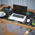 thumbnail image 3 of Long Mouse Pads for Desk,Black Dinosaurs with Weight Tags Desk Mats on Top Of Desks, Desk Mouse Pad Extra Large with 3mm Non-Slip Base and Stitched Edge for Gaming,Office,Work,Home 35.4"x15.7", 3 of 6