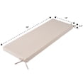thumbnail image 3 of Better Homes & Gardens 48" x 18" Premium Outdoor Bench Seat Cushion, 1-Piece, Beige, 3 of 8