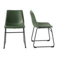 thumbnail image 4 of Walker Edison Urban Industrial Faux Leather Dining Chairs, Set of 2, Green, 4 of 11