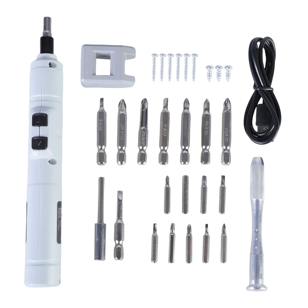 MOMOJIA Precisions Electric Screwdriver Set for Micros Electronics with Rechargeable Bat