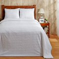 thumbnail image 3 of Better Trends White Natick Wave 100% Cotton Bedspread Set, Queen, 3 of 7