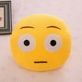 thumbnail image 1 of Emoji Coussin Émoticône Visage Vierge Peluche Douce, 32cm Jaune, 1 of 4