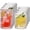 Clear, variant on Amber 15 Oz Highball and 12 Oz Cocktail Drinkware Set of 8 for Iced Coffee, Beer, Tea, Wine, Water