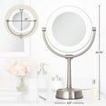 thumbnail image 4 of Zadro Lexington LED Light Makeup Mirror with Magnification & Touch-Pad, 4 of 11