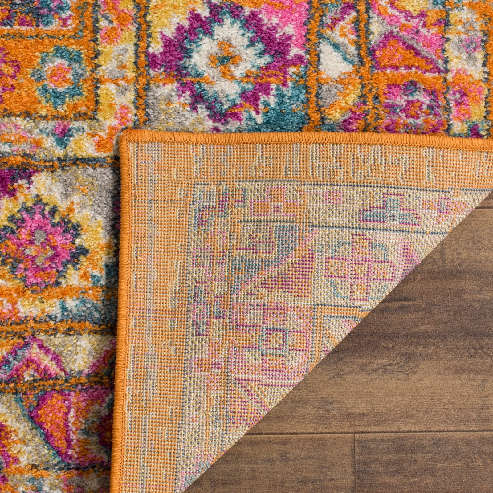 SAFAVIEH Madison Emmet Traditional Area Rug, Blue/Fuchsia, 8' x 10'
