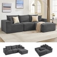 thumbnail image 1 of Kojooin 108" Modular Sectional Sofa - L Shaped Boneless Cloud Couch with 67.5" Chaise, Reversible L/R Facing, No Assembly Required, 1 of 9