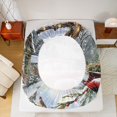 thumbnail image 5 of Manfei Red Farmhouse Truck Twin Sheet Sets, Winter Christmas Twin Fitted Sheet, Rustic Countryside Flat Sheet, Microfiber Bedroom Decor, 3 Pieces, 5 of 7