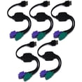 thumbnail image 4 of iMBAPrice USB To Dual PS2 Adapter for Mouse and Keyboard - Black, 1 Pack, 4 of 5