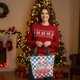 thumbnail image 1 of Bolsa de lona B Ag Decoraciones navideñas Regalos de Papá Noel Manzanas de Nochebuena Bolsa de lona Bolsa de regalo de Navidad Decoraciones de Halloween Decoración de otoño Decoración del hogar Adorno, 1 of 6