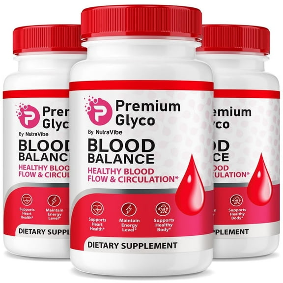 (3 Pack) Premium Glyco – Original Formula with a Clean Blend to Support Healthy Circulation, Natural Energy & Balanced Levels | Just 2 Easy-to-Swallow Pills Daily (180 Capsules)