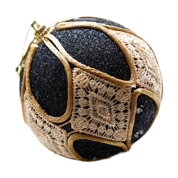 Colgantes de bolas navideñas reutilizables con lazo para colgar, adornos decorativos para New Estilo C