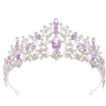 thumbnail image 1 of Bandeaux pour Femmes avec Décor de Mariée en Violet et Argent 1Pcs, 1 of 8