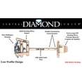 thumbnail image 3 of Central Diamond Center 14K Gold Post & Sterling Silver Made with Swarovski Zirconia 3 Prong Martini Stud Earrings - Rose Gold Plated 7.50mm 3.00cttw, 3 of 7