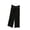Black, variant on Women's Capri Pajama Pants Plus Size Sleep Pants Casual High Waisted Drawstring Soft Capris Pants Loungewear