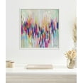 thumbnail image 6 of Kate and Laurel Sylvie Brushstroke 154 Framed Canvas Wall Art by EttaVee, 22x22 White, Modern Abstract Colorful Fun Art for Wall, 6 of 7