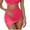 Hot Pink, variant on Women's Bikini Bottoms High Waist Swim Skirt with Mesh Cover Up Beach Skirts