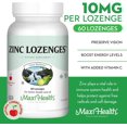 thumbnail image 3 of Maxi Health Zinc Lozenges with Vitamin C – Immune Support – Cherry Flavor – 10mg – 60 Chewables – Kosher, 3 of 9