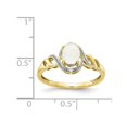 thumbnail image 2 of 1/4 Carat (ctw) Natural Opal Ring in 10K Yellow Gold, 2 of 4