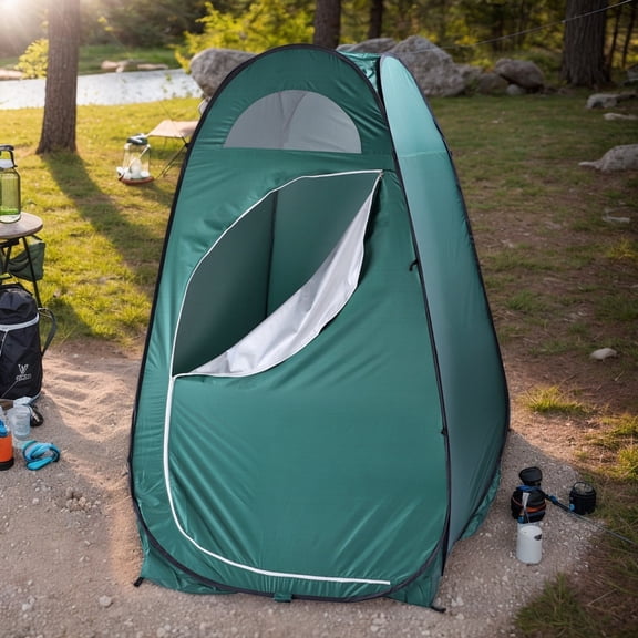 Portable Outdoor Pop-up Toilet Dressing Fitting Room Privacy Shelter Tent Army Green