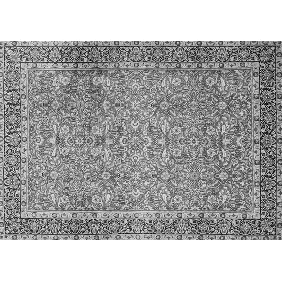 Ahgly Company Indoor Rectangle Persian Gray Traditional Area Rugs, 4' x 6'