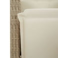 thumbnail image 5 of vidaXL 7 Piece Garden Dining Set with Cushions Beige Poly Rattan, 5 of 5