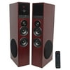 Tower Speaker Home Theater System+8" Sub For Sony A9F Television TV-Wood