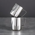 thumbnail image 3 of ACDANC Milk Frothing Pitcher,1000ml Stainless Steel Milk Frother Cup Steaming Pitcher,Coffee Bar Cappuccino Espresso Machine Accessories Barista Tools,Metal Pitcher Milk Jug, 3 of 7