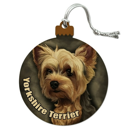 - Yorkshire Terrier Yorkie Dog Pet Wood Christmas Tree Holiday Ornament