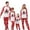 Red, variant on Yievot Christmas Family Matching Pajamas Sets PJ's Sleepwear Christmas Trees Printed Long Sleeve Shirts and Plaid Pants 2 Piece Soft Loungewear Pjs Set