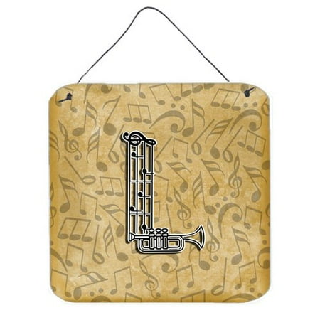 Caroline's Treasures Musical Instrument Alphabet by Denny Knight Graphic Art Plaque