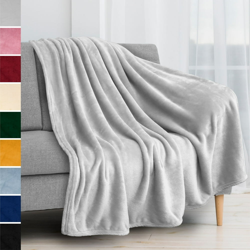 PAVILIA Fleece Blanket Throw Super Soft, Plush, Luxury Flannel Throw