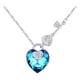 thumbnail image 1 of Collar con colgante de diamantes y corazón de amor rosa a la moda para mujer, joyería de regalo para el día de la madre, 1 of 1