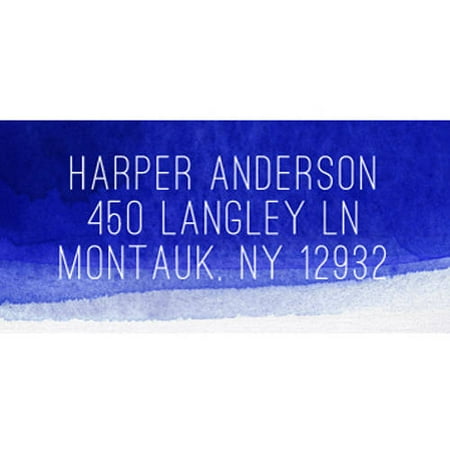 Aqua Tones Personalized Address Label
