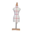 thumbnail image 1 of Maniquí de muñeca, mini modelo de modista, expositor de vestidos, soporte para torso de sastre 8 cm x 8 cm x 30 cm, 1 of 9