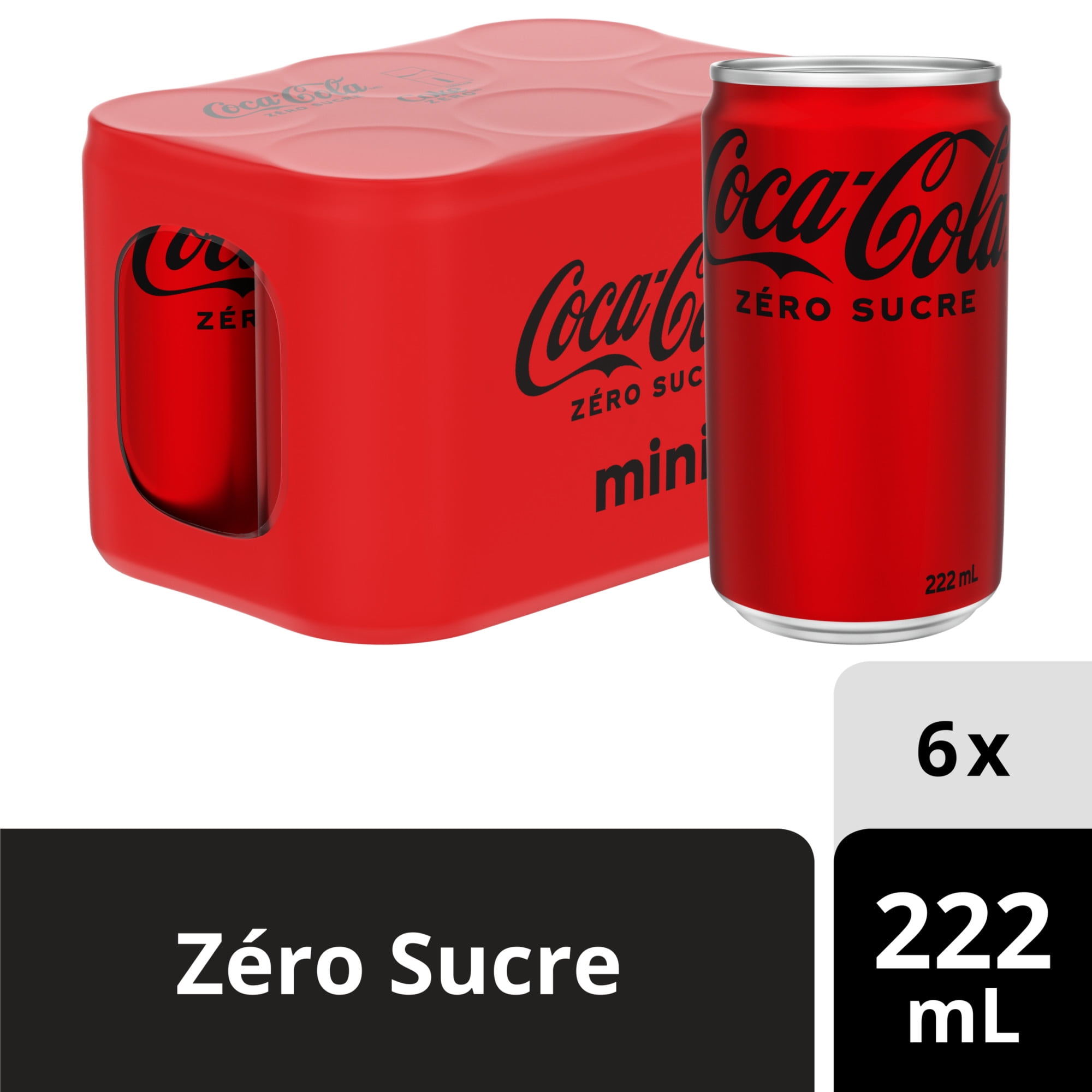 Coca Cola Zero Sugar mL Mini Cans, 6 Pack, 6 x  mL   Walmart.ca